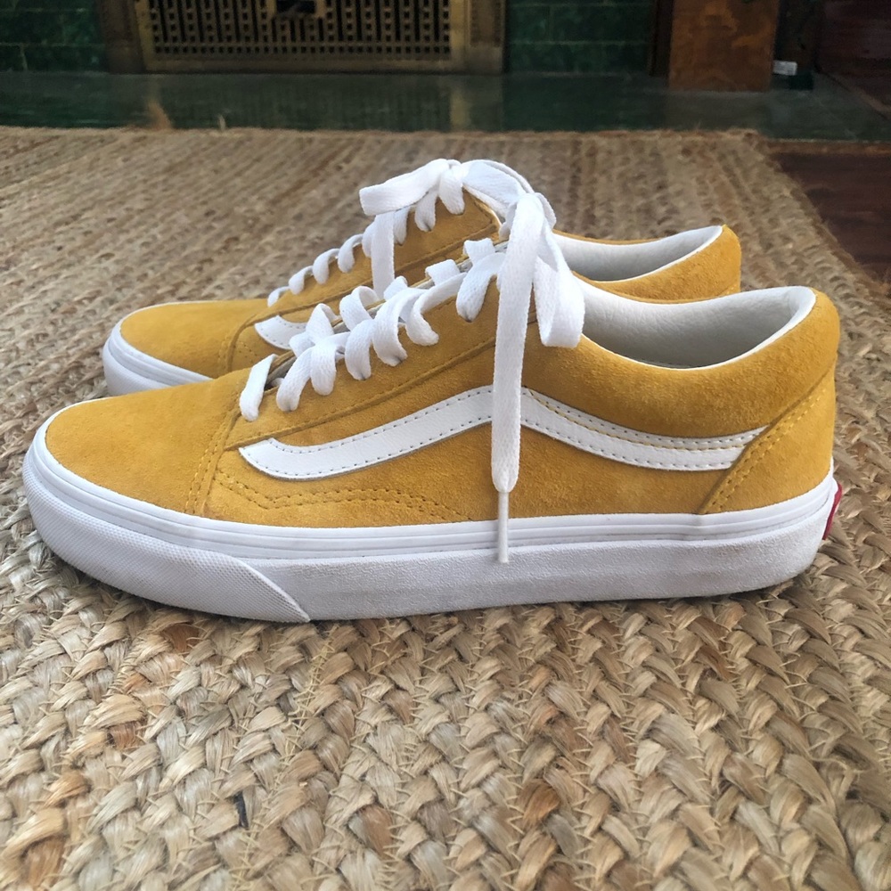 Vans - Old Skool Skate Shoes Pig Suede/Golden